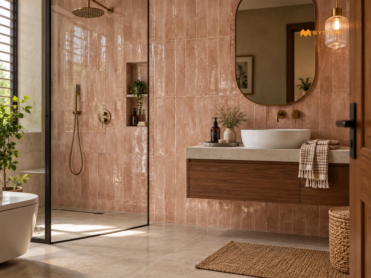 Texture and Detail in Bathrooms Through Ceramic Tiles